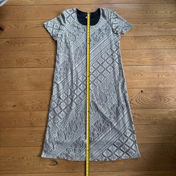 Vintage Georgio Sant Angelo Cocktail Dress SZ 20 Gold Black - Picture 5 of 8